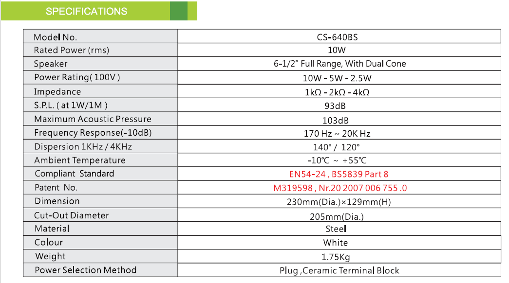 CS-640BS