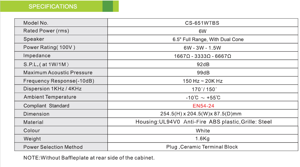 CS-651WTBS